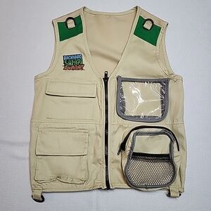 Kids Age 5+ Beige Backyard Safari Adventure Vest with Pockets